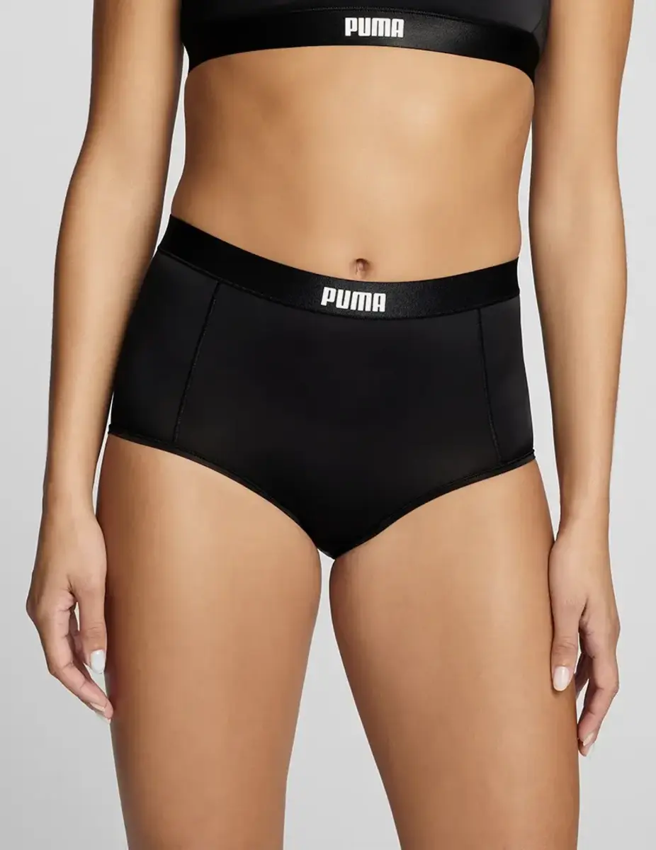Puma 2-Pack Hoge hipsters - High Waist - Hoge microfiber dames onderbroeken