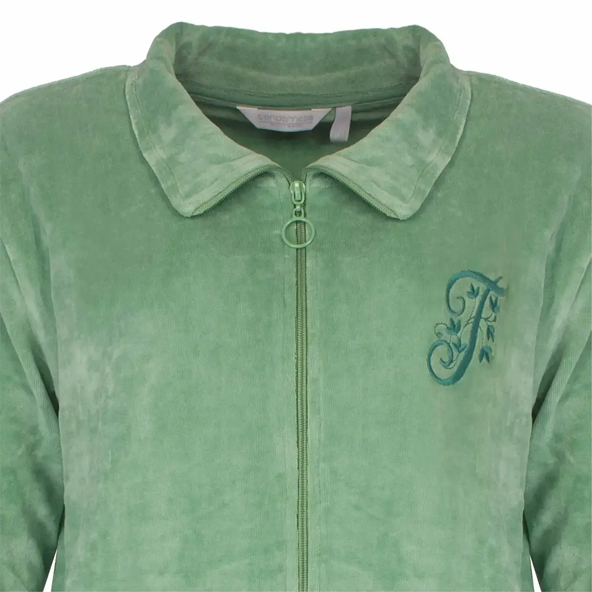 Tenderness dames huispak Velours - Chique Green - Warm winter 2-delig huispak - lounge pak dames Tenderness dames huispak Velours - Chique Green - Warm winter 2-delig huispak - lounge pak dames