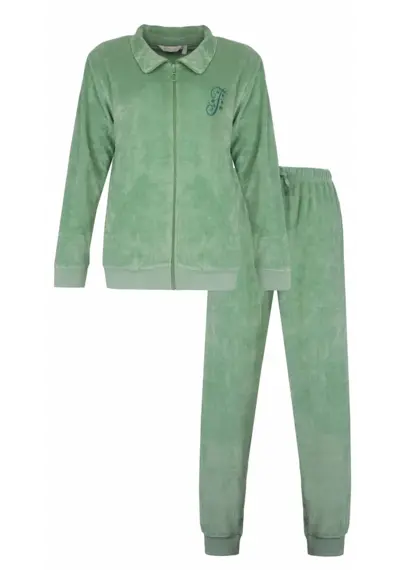 Tenderness dames huispak Velours - Chique Green Tenderness dames huispak Velours - Chique Green