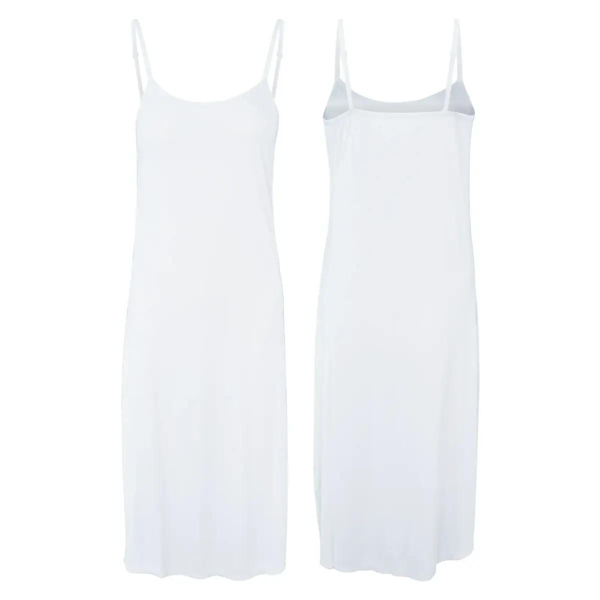 Gaubert Onderjurk Extra lang - Spaghetti bandjes - Lange neglige - Verstelbare bandjes