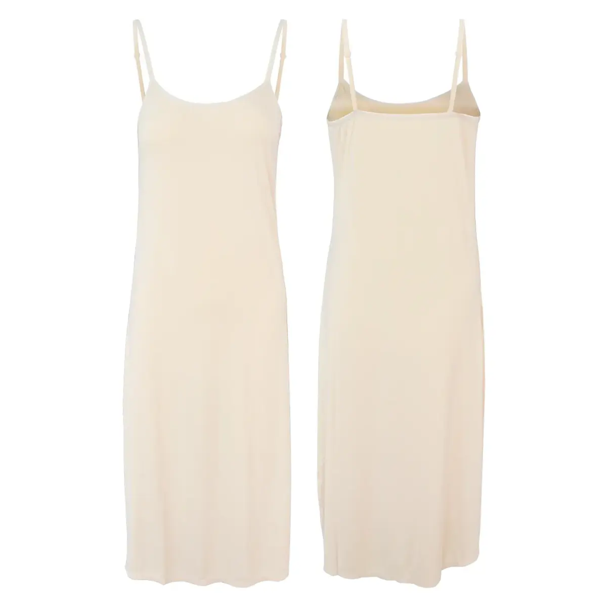 Gaubert Onderjurk Extra lang - Spaghetti bandjes - Lange neglige - Verstelbare bandjes