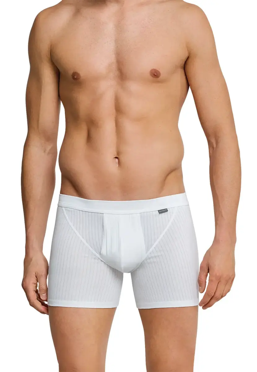 Schiesser 2-Pack heren boxershort Gulp - Authentic - Elastisch katoenen heren onderbroek met sluiting Schiesser 2-Pack heren boxershort Gulp - Authentic - Elastisch katoenen heren onderbroek met sluiting