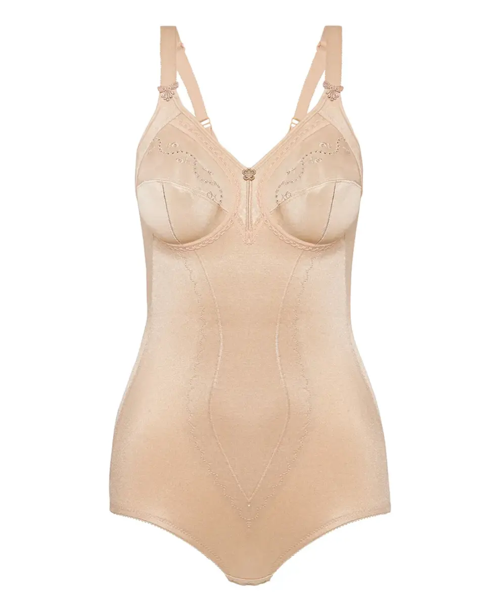Triumph Body Doreen - Corselet - Cotton 01 BS - Klassieke corrigerende body - Spaghetti bandjes - Correctie shapewear