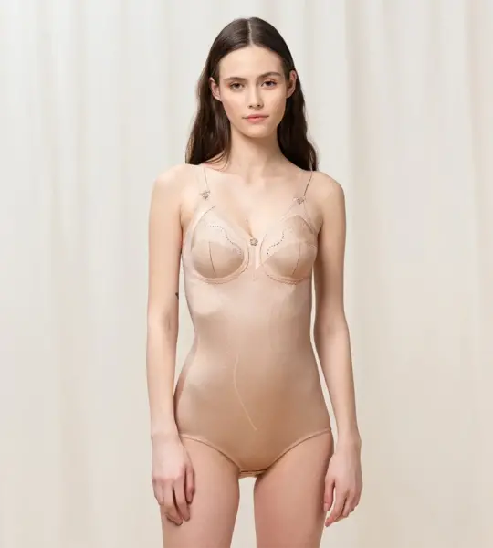 Triumph Body Doreen - Corselet - Cotton 01 BS - Klassieke corrigerende body - Spaghetti bandjes - Correctie shapewear Triumph Body Doreen - Corselet - Cotton 01 BS - Klassieke corrigerende body - Spaghetti bandjes - Correctie shapewear