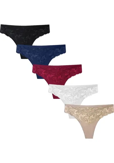 Gaubert 5-pack Kanten Brazilian Slip - Biologisch katoen Gaubert 5-pack Kanten Brazilian Slip - Biologisch katoen