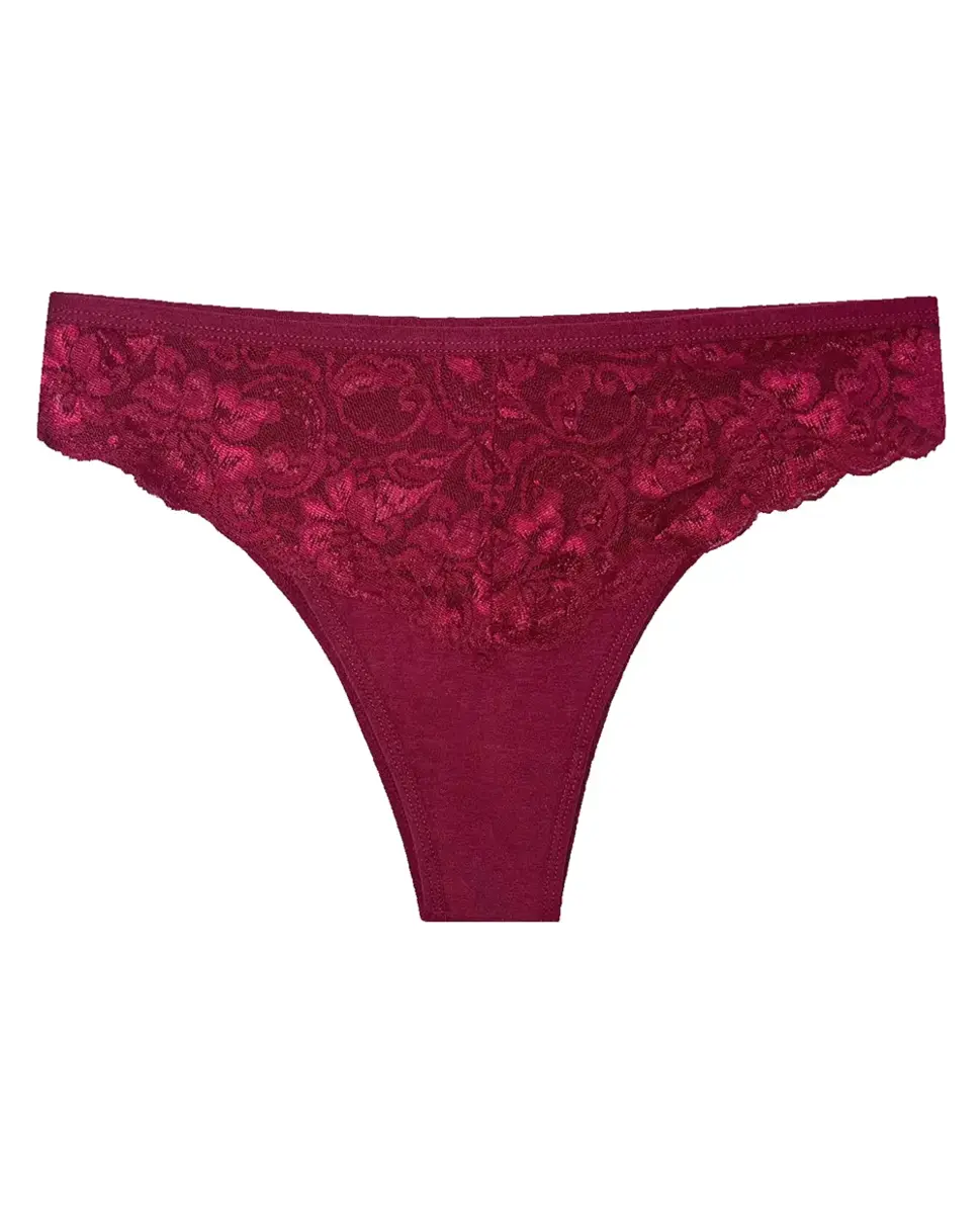 Gaubert 5-pack Kanten Brazilian Slip - Biologisch katoenen onderbroeken - Damesondergoed - Sexy ondergoed Gaubert 5-pack Kanten Brazilian Slip - Biologisch katoenen onderbroeken - Damesondergoed - Sexy ondergoed