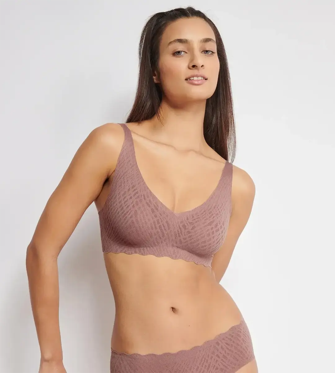 Sloggi Zero feel Soft Bra Bliss - Naadloze BH top - Kanten bralette met brede bandjes Sloggi Zero feel Soft Bra Bliss - Naadloze BH top - Kanten bralette met brede bandjes