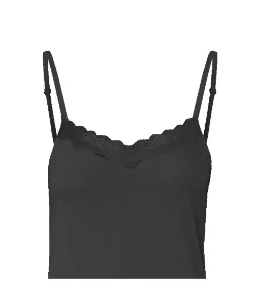 Gaubert Onderjurk / Slipdress - Spaghetti bandjes - Kanten gladde onderjurk - Wit - Zwart - Huidskleur - Kant Gaubert Onderjurk / Slipdress - Spaghetti bandjes - Kanten gladde onderjurk - Wit - Zwart - Huidskleur - Kant