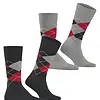 Burlington 2-paar Everyday heren sokken - Argyle - katoenen sokken met ruit print
