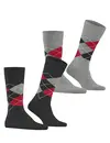 Burlington 2-paar Everyday heren sokken - Argyle - katoenen sokken met ruit print