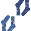 Burlington 2-paar Everyday heren sokken - Argyle - katoenen sokken met ruit print