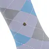 Burlington Queen Hoge Dames Sokken - Biologisch katoenen Dames kousen met ruit print