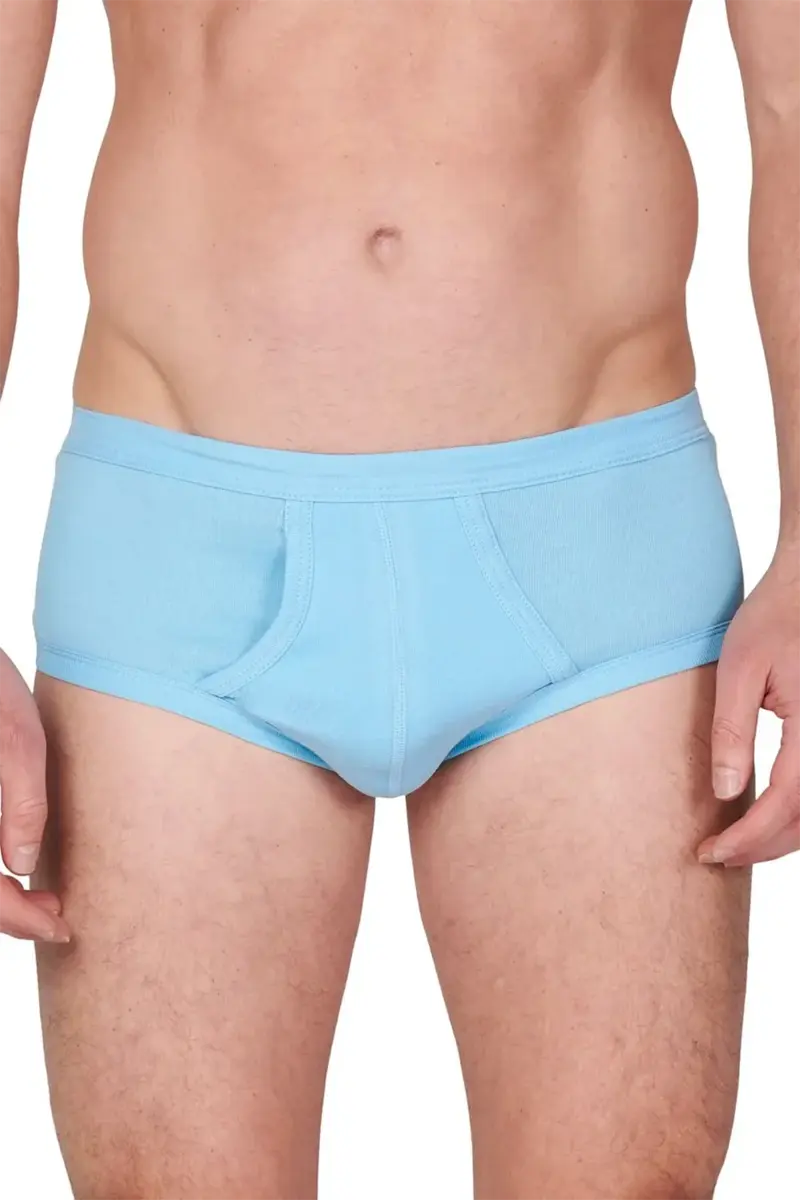 Beeren 2-pak heren slip kleur, M3000 - 100% Katoen- Met gulp - Voorsluiting - Klassiek mannen ondergoed