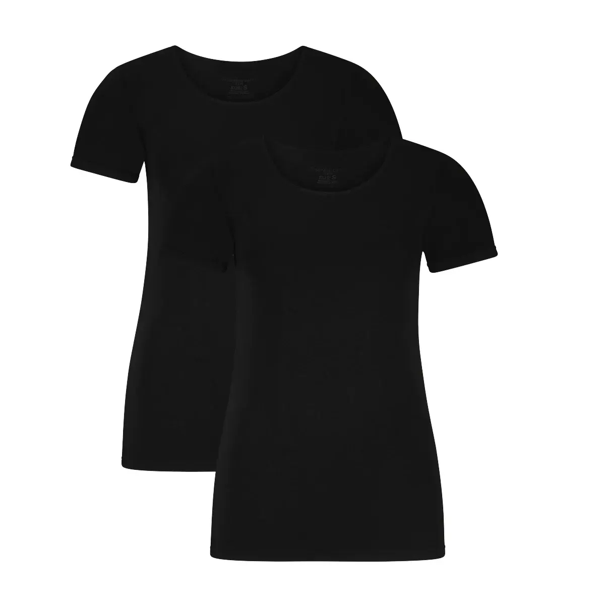 Bamboo Basics 2-pak bamboe ondershirts dames - Korte mouw - Kate - T-shirt bamboe ronde hals