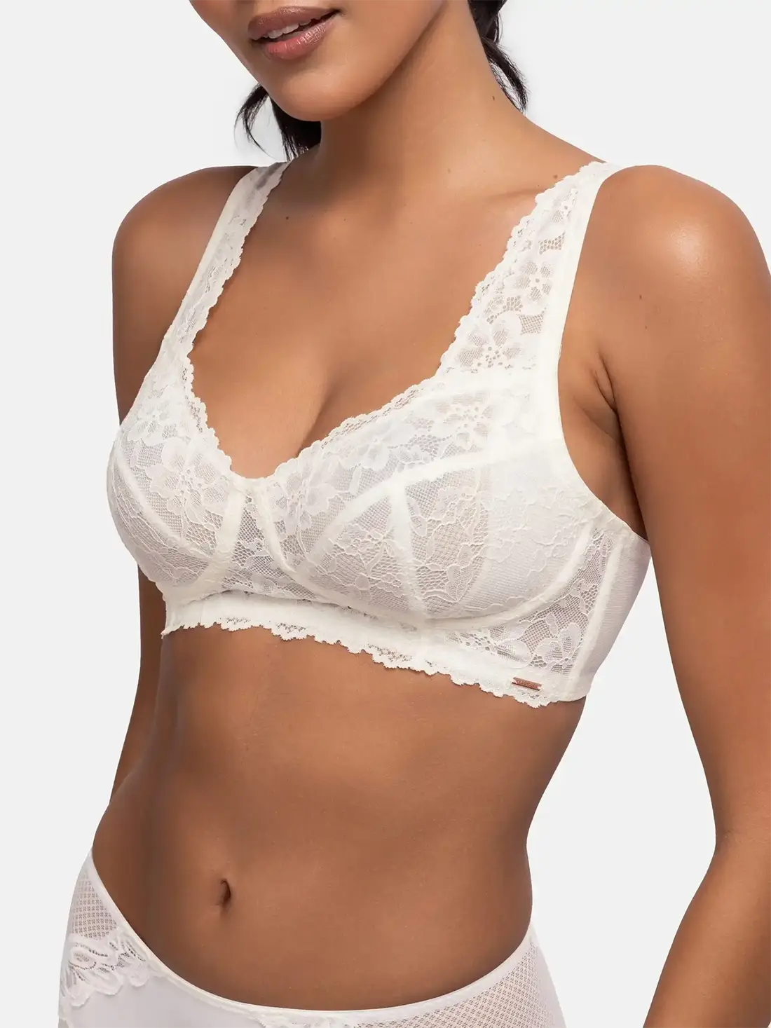 Dorina kanten Bralette - Zonder beugel - Aina - Niet gevulde bh zonder beugel - Grote maten bralette