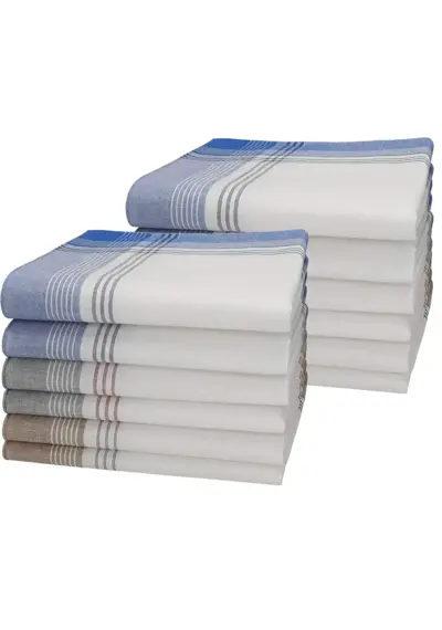 Swan 12 stuks heren zakdoeken - White Summer