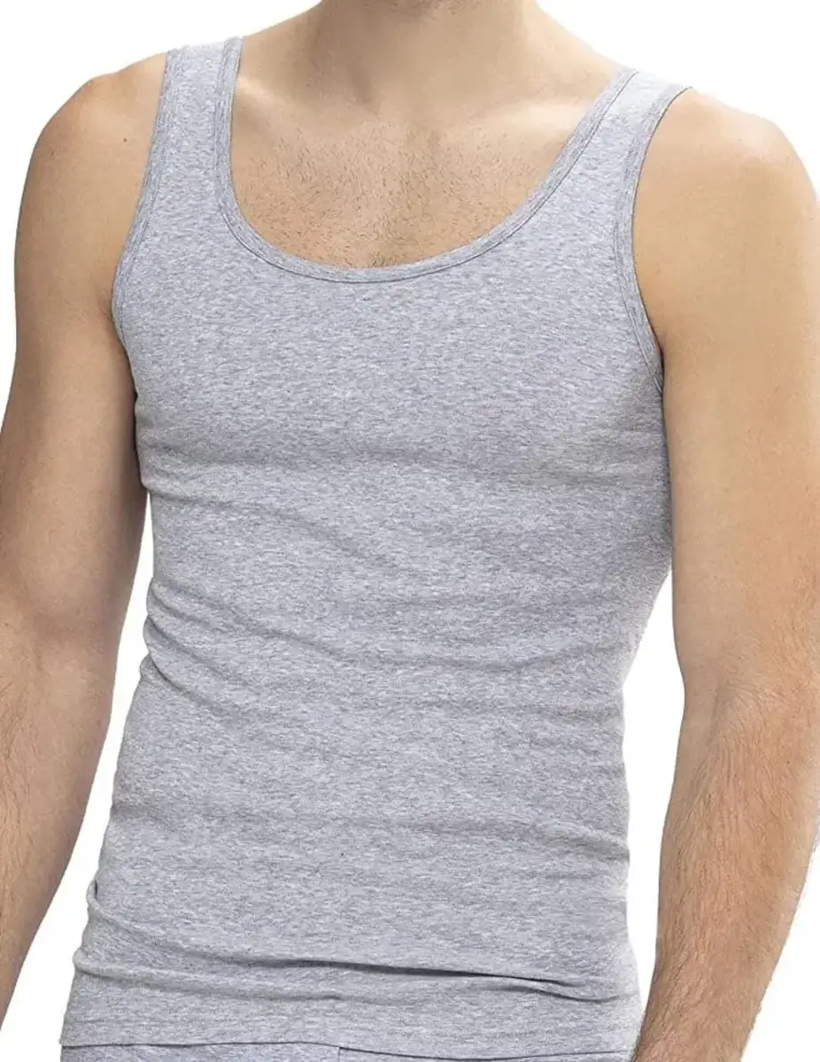 Beeren heren hemd grijs mellee - Beeren ondergoed heren