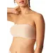 Chantelle naadloze Bandeau met vulling - Soft Stretch - Padded Bandeau bh - Anti slip - Huidskleur