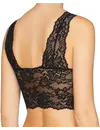 Pieces Bralette kant - Lace Bra Top - Zwarte dames kanten bh top -