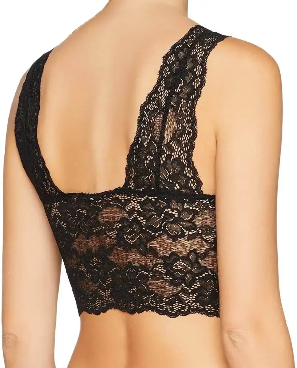 Pieces Bralette kant - Lace Bra Top - Zwarte dames kanten bh top - Pieces Bralette kant - Lace Bra Top - Zwarte dames kanten bh top -