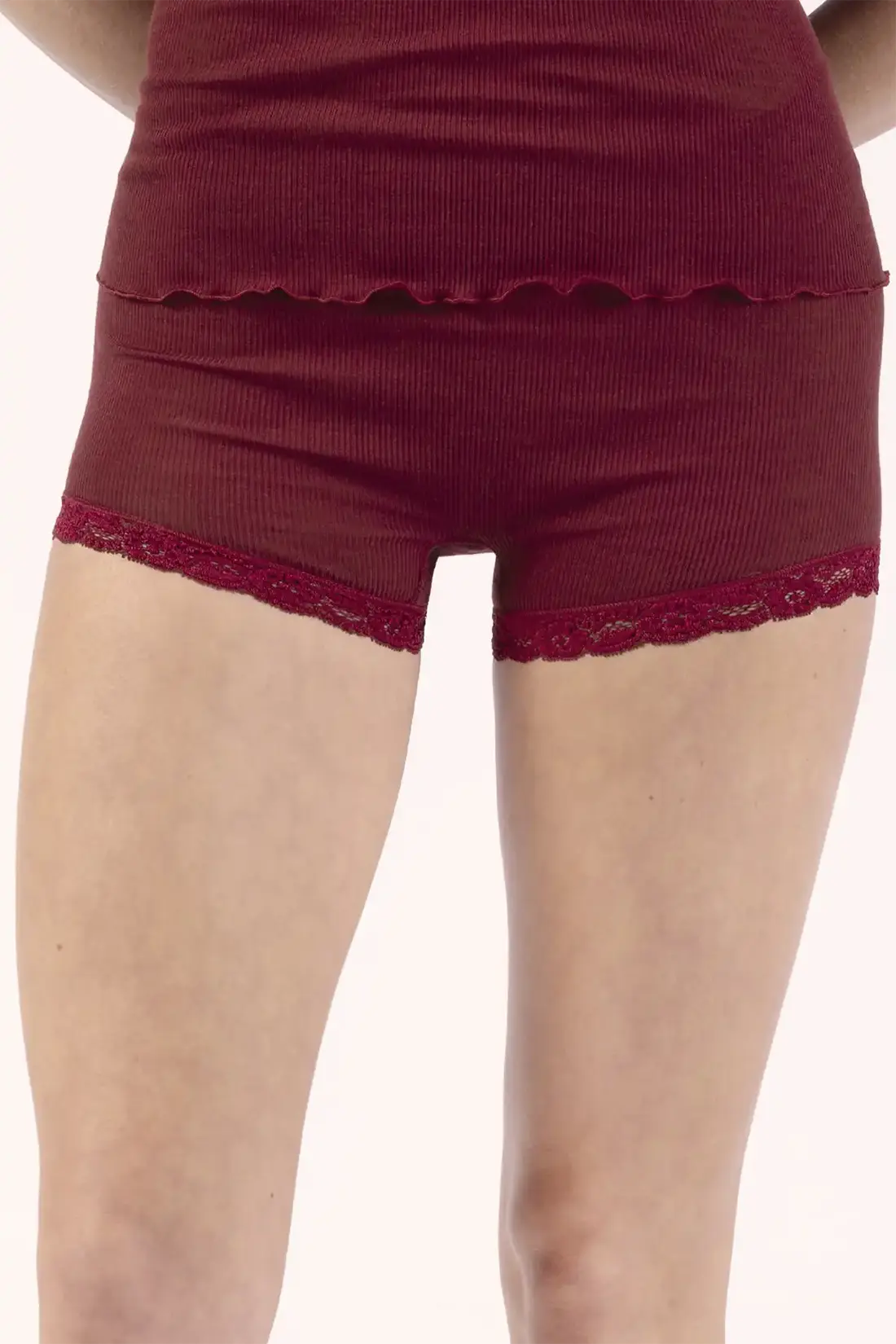 Nina von C wollen ondergoed - boxershort - Pagenslip - Warme merino wollen kanten dames onderbroek