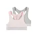 Name it 2-pak meisjes Topje - Zwart Solid - Meisjes katoenen bralette - BH Top - Roze/Grijs