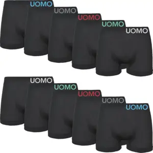 Uomo 10-Pack Heren Boxershorts - Naadloze multipack heren onderbroeken - Voordeelverpakking - Seamless ondergoed heren Uomo 10-Pack Heren Boxershorts - Naadloze multipack heren onderbroeken - Voordeelverpakking - Seamless ondergoed heren