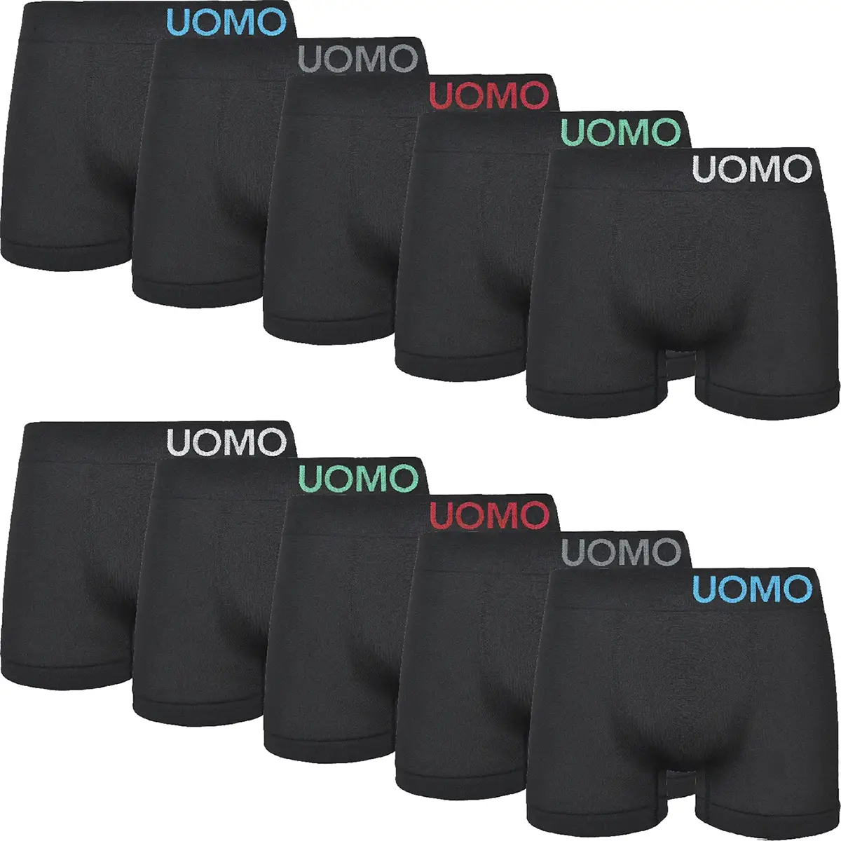 Uomo 10-Pack Heren Boxershorts - Naadloos