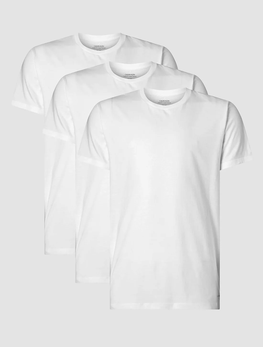 Calvin Klein 3-pack heren T-shirts - Crew neck - 100% katoenen heren ondershirts met ronde hals en korte mouw