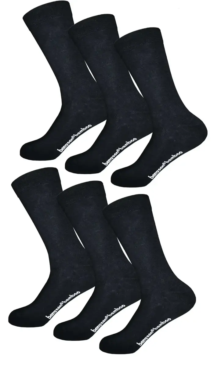 BENYSØN 6-paar Bamboe sokken - Naadloos - Dames & Heren - Comfortabele sokken - Zwart - Blauw - Anti zweet BENYSØN 6-paar Bamboe sokken - Naadloos - Dames & Heren - Comfortabele sokken - Zwart - Blauw - Anti zweet