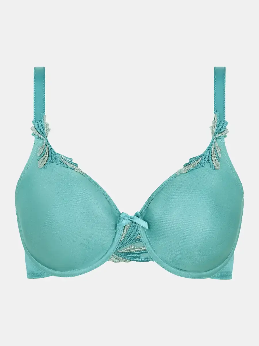 Chantelle Hedona Beugel BH - Blauw - Stevige kanten bh met goede ondersteuning Chantelle Hedona Beugel BH - Blauw - Stevige kanten bh met goede ondersteuning