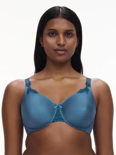 Chantelle Hedona Beugel BH - Blauw - Stevige kanten bh met goede ondersteuning Chantelle Hedona Beugel BH - Blauw - Stevige kanten bh met goede ondersteuning