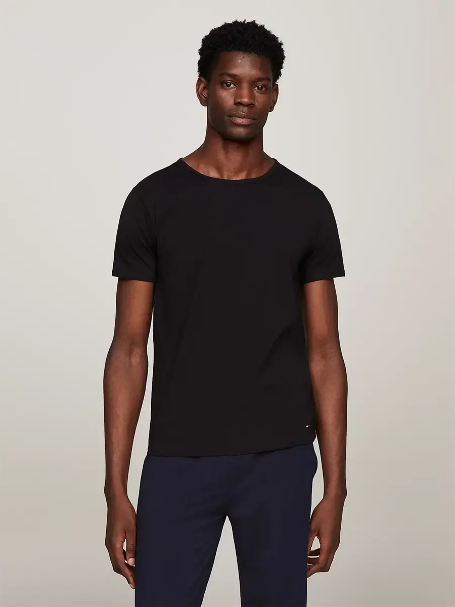 Tommy Hilfiger Stretch T-Shirt 3-pak - Elastisch katoenen ondershirts voor mannen - Crew