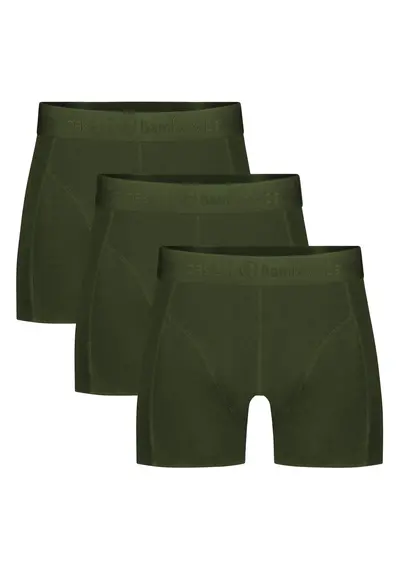 Bamboo Basics 3-pak heren boxers - Rico  - Army Bamboo Basics 3-pak heren boxers - Rico  - Army