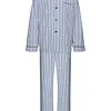 Robson Heren Pyjama katoen met knoopsluiting - Doorknoop heren pyjama 100% katoen