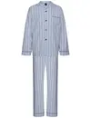 Robson Heren Pyjama katoen met knoopsluiting - Doorknoop heren pyjama 100% katoen
