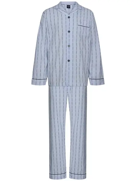 Robson Heren Pyjama katoen met knoopsluiting - Doorknoop heren pyjama 100% katoen Robson Heren Pyjama katoen met knoopsluiting - Doorknoop heren pyjama 100% katoen
