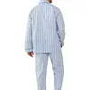 Robson Heren Pyjama katoen met knoopsluiting - Doorknoop heren pyjama 100% katoen