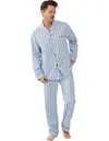Robson Heren Pyjama katoen met knoopsluiting - Doorknoop heren pyjama 100% katoen