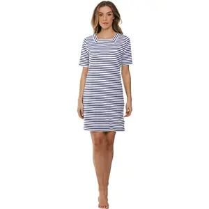 Pastunette dames nachthemd korte mouw - Blue ocean Pastunette dames nachthemd korte mouw - Blue ocean