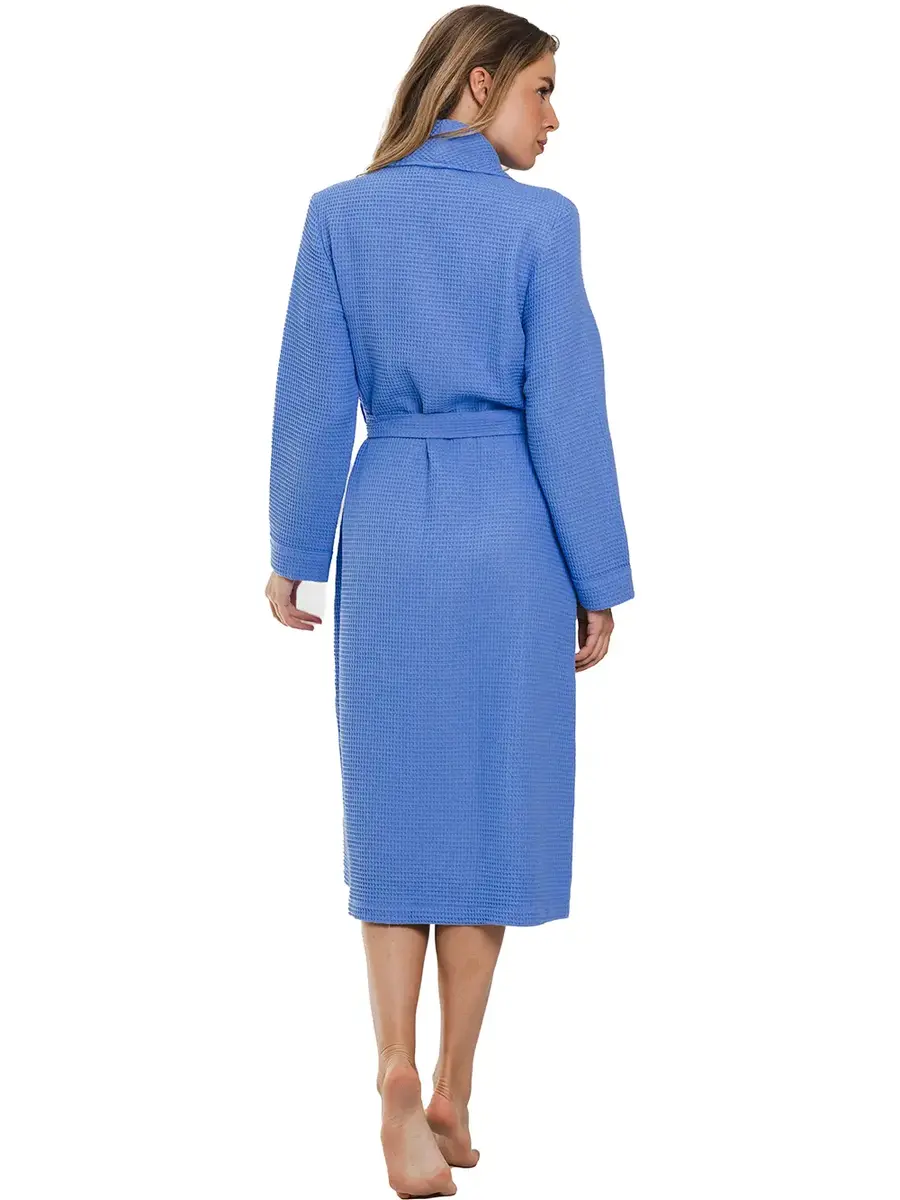 Pastunette lange dames badjas Wafel - katoen Pastunette lange dames badjas Wafel - katoen