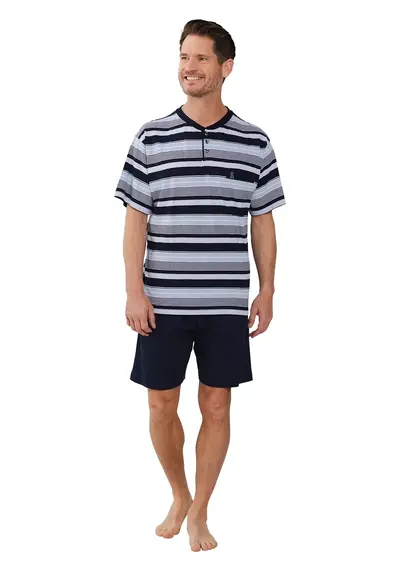 Robson heren shortama Tricot - Knoopsluiting Robson heren shortama Tricot - Knoopsluiting