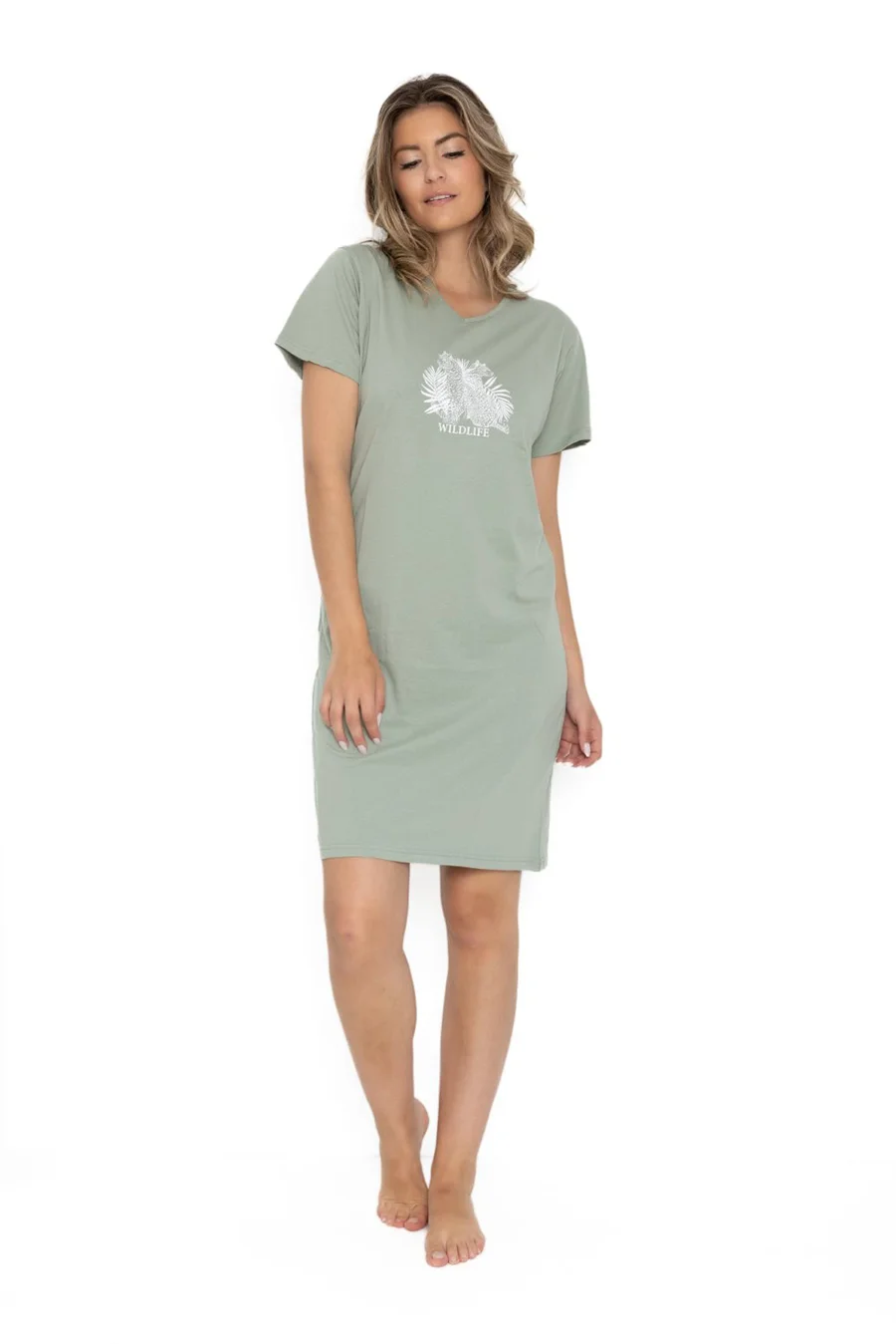 Cocodream dames nachthemd korte mouw - Jungle Cocodream dames nachthemd korte mouw - Jungle