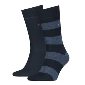 Tommy Hilfiger 2-paar Katoenen heren sokken - Rugby Tommy Hilfiger 2-paar Katoenen heren sokken - Rugby