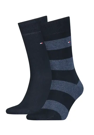 Tommy Hilfiger 2-paar Katoenen heren sokken - Rugby Tommy Hilfiger 2-paar Katoenen heren sokken - Rugby