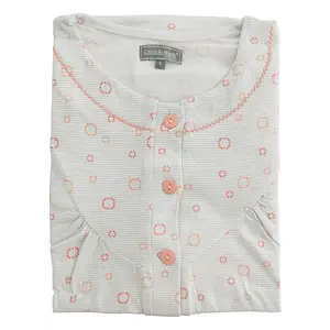 Cocodream dames nachthemd lange mouw - Katoen - Circle Cocodream dames nachthemd lange mouw - Katoen - Circle