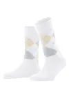 Burlington Queen Hoge Dames Sokken - Biologisch katoenen Dames kousen met ruit print