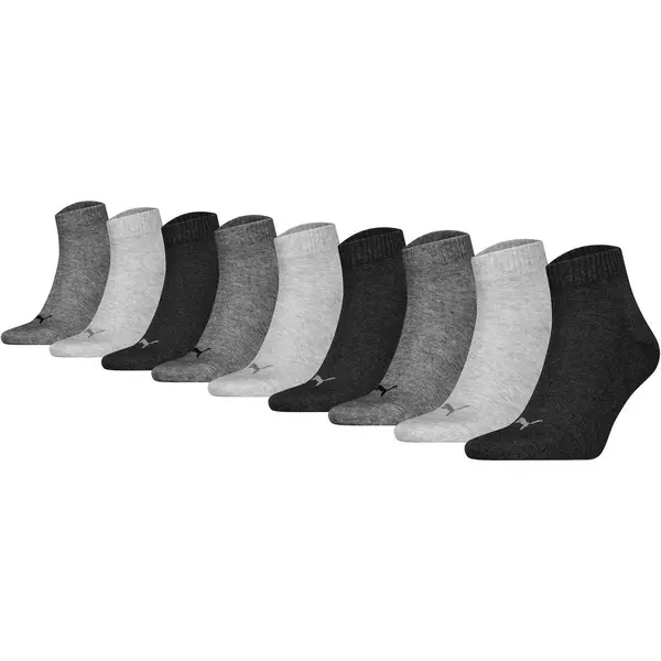 Puma 9-paar Quarter sokken - katoen Puma 9-paar Quarter sokken - katoen