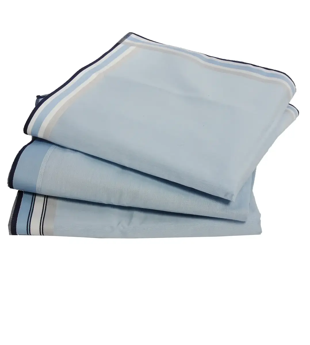 Swan 6 stuks Heren zakdoeken - Lichtblauw