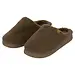 Apollo warme teddy heren slippers - Heren pantoffels met stevige zool - Wollen slippers - Bruin